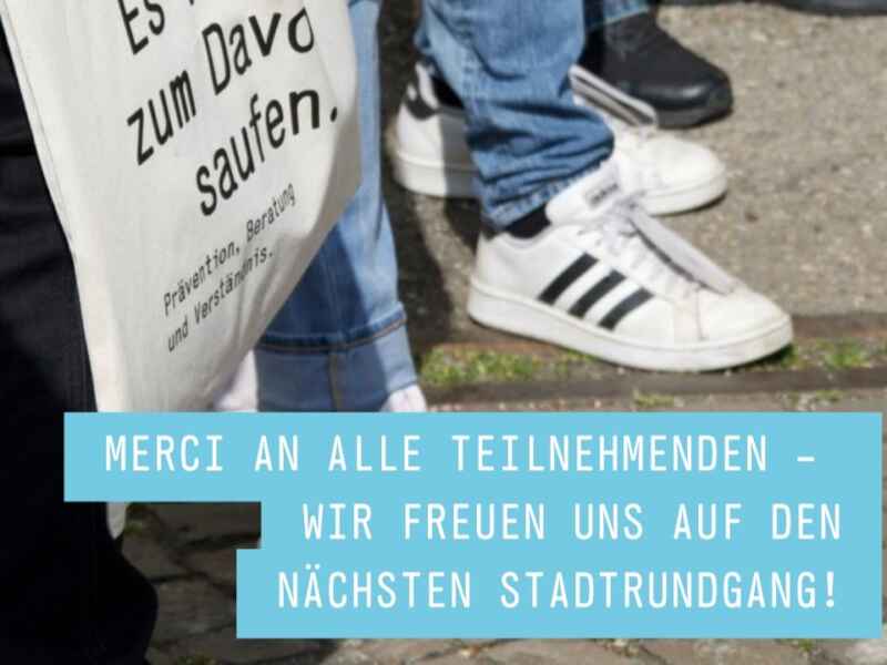 Rückblick auf den Stadtrundgang zum Thema Sucht vom 18. April